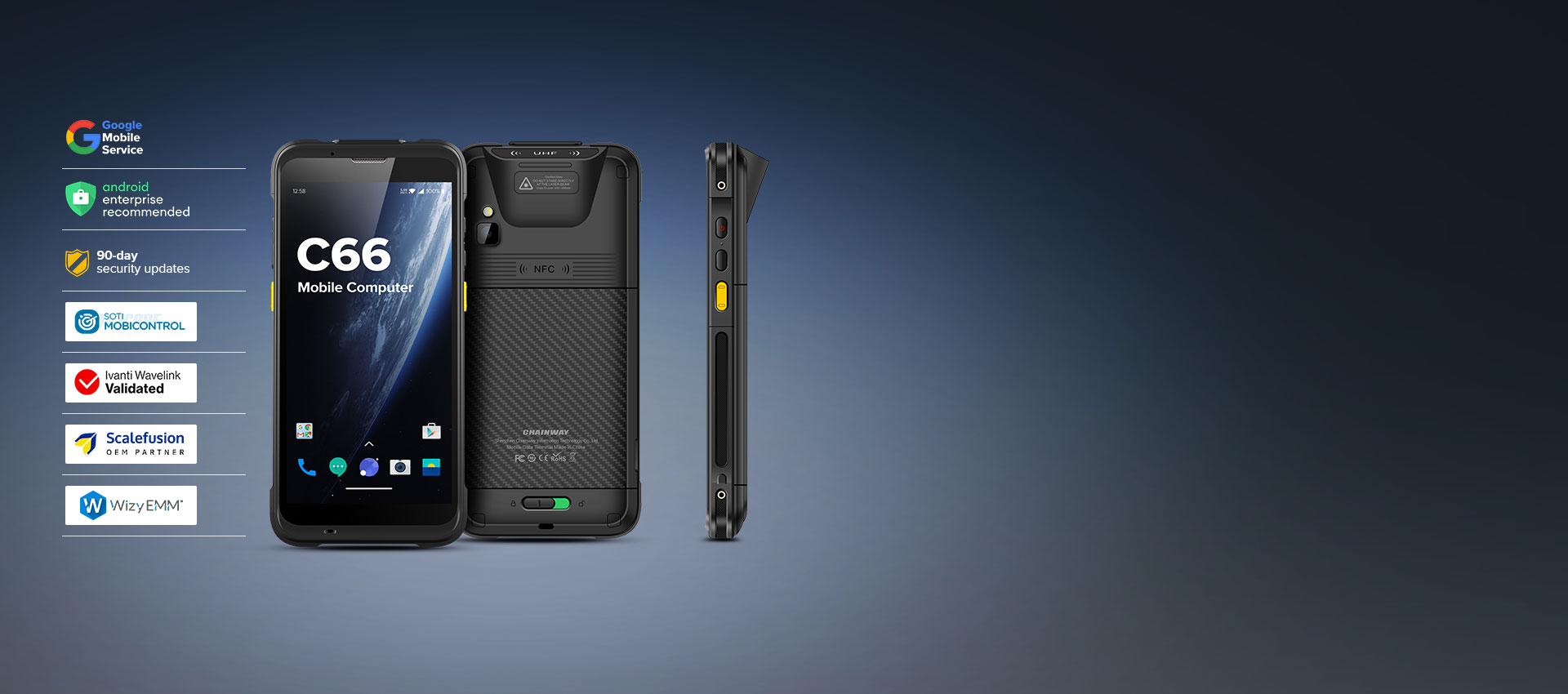 Built-in RFID Reader (Android 11)