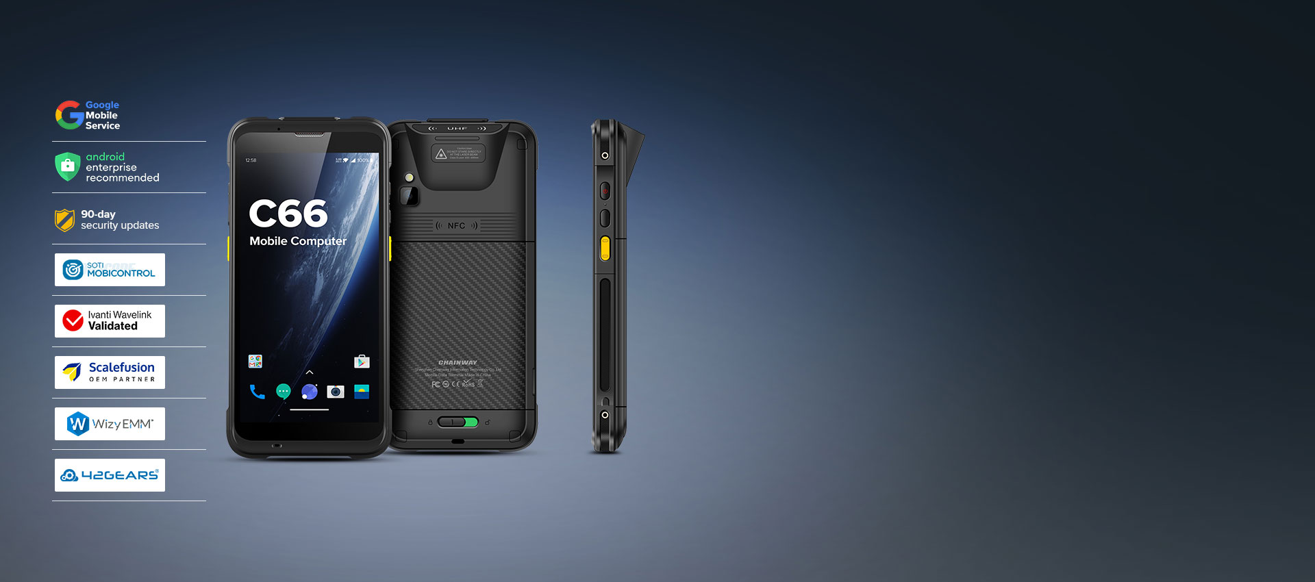 Built-in RFID Reader (Android 11)