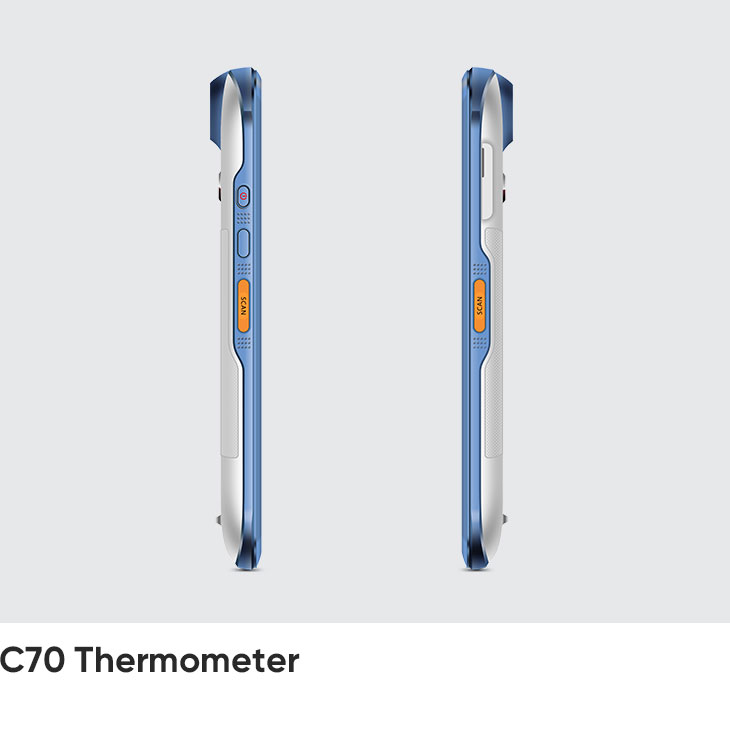 Mobile Computer with Thermometer