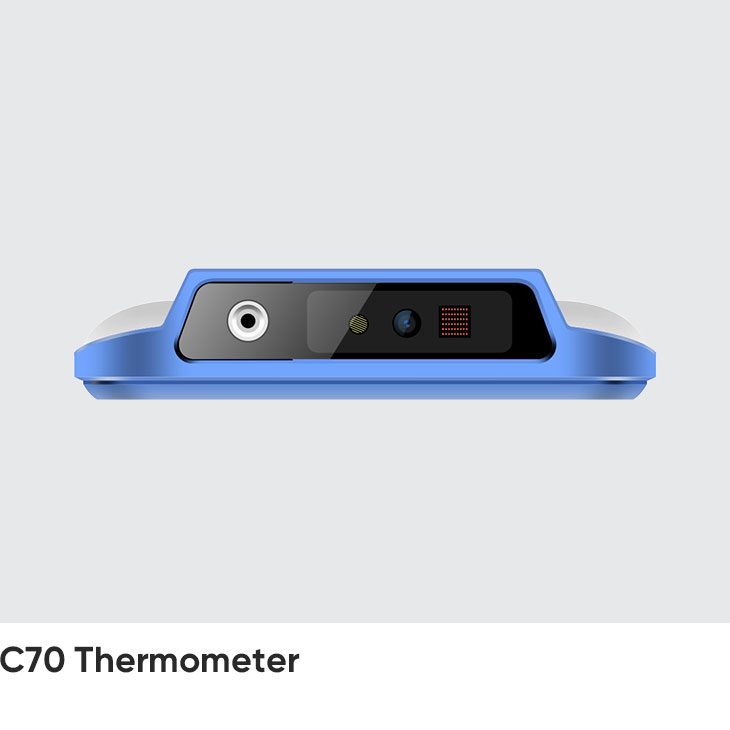 Mobile Computer with Thermometer