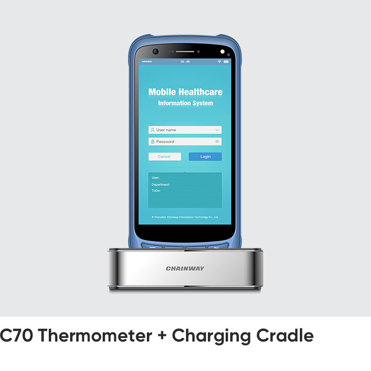 Mobile Computer with Thermometer